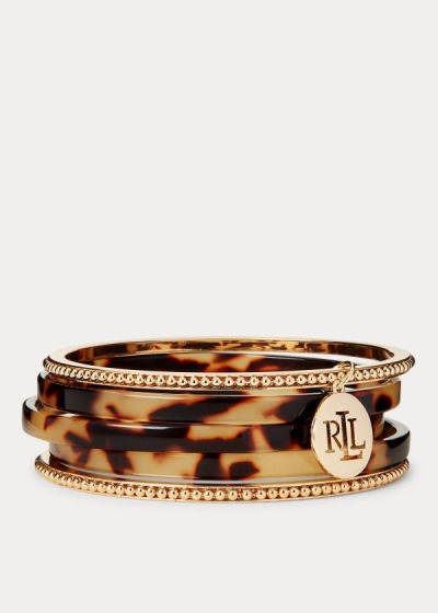 Pulsera Ralph Lauren Mujer Dorados - Tortoiseshell Bangle - HCGYR7041